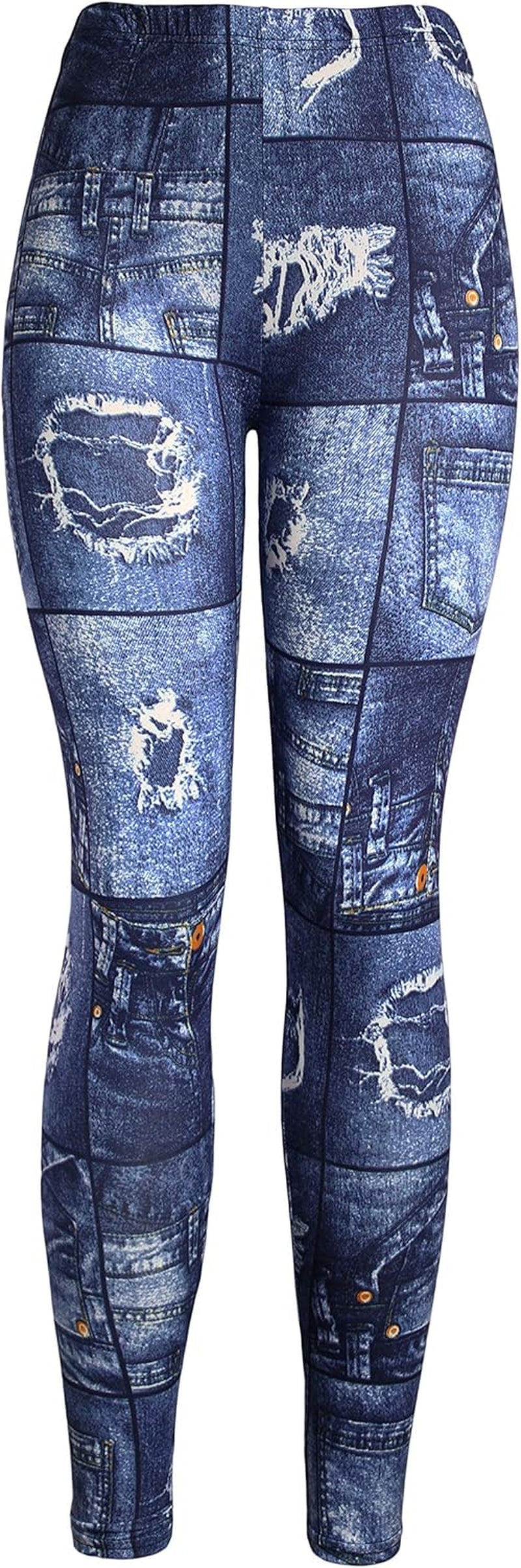 Kmystic Fun Print Leggings | Women's Cotton Blend Workout & Casual Leggings | Unique Artistic Designs | Bliss N Bare