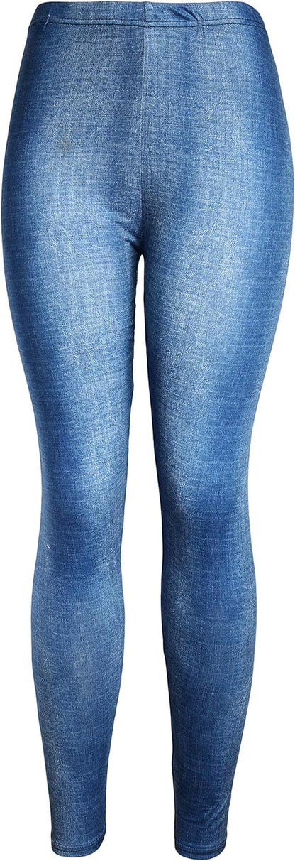 Kmystic Fun Print Leggings | Women's Cotton Blend Workout & Casual Leggings | Unique Artistic Designs | Bliss N Bare