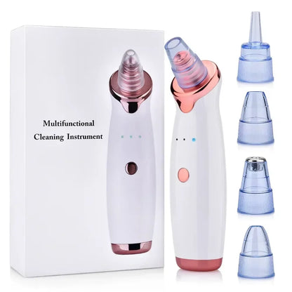 USB Electric Blackhead Removal Vacuum with Suction - Facial Pore Cleaner for Acne and Pimple Extraction