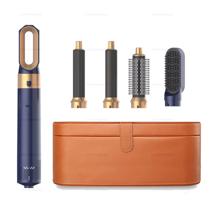 5-in-1 Professional Hair Dryer and Hot Air Brush with Curling Barrel