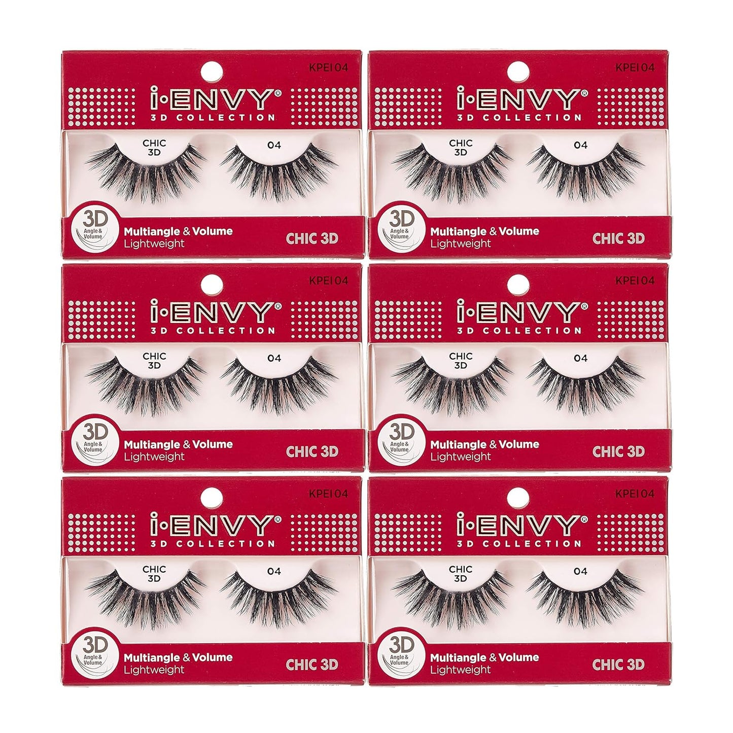 I-Envy 3D Glam Collection: Two Pairs of Multi-Angle and Volume False Eyelashes