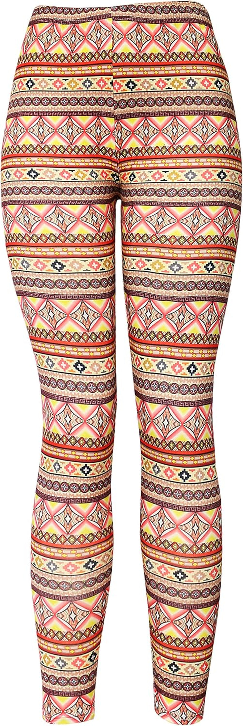 Kmystic Fun Print Leggings | Women's Cotton Blend Workout & Casual Leggings | Unique Artistic Designs | Bliss N Bare