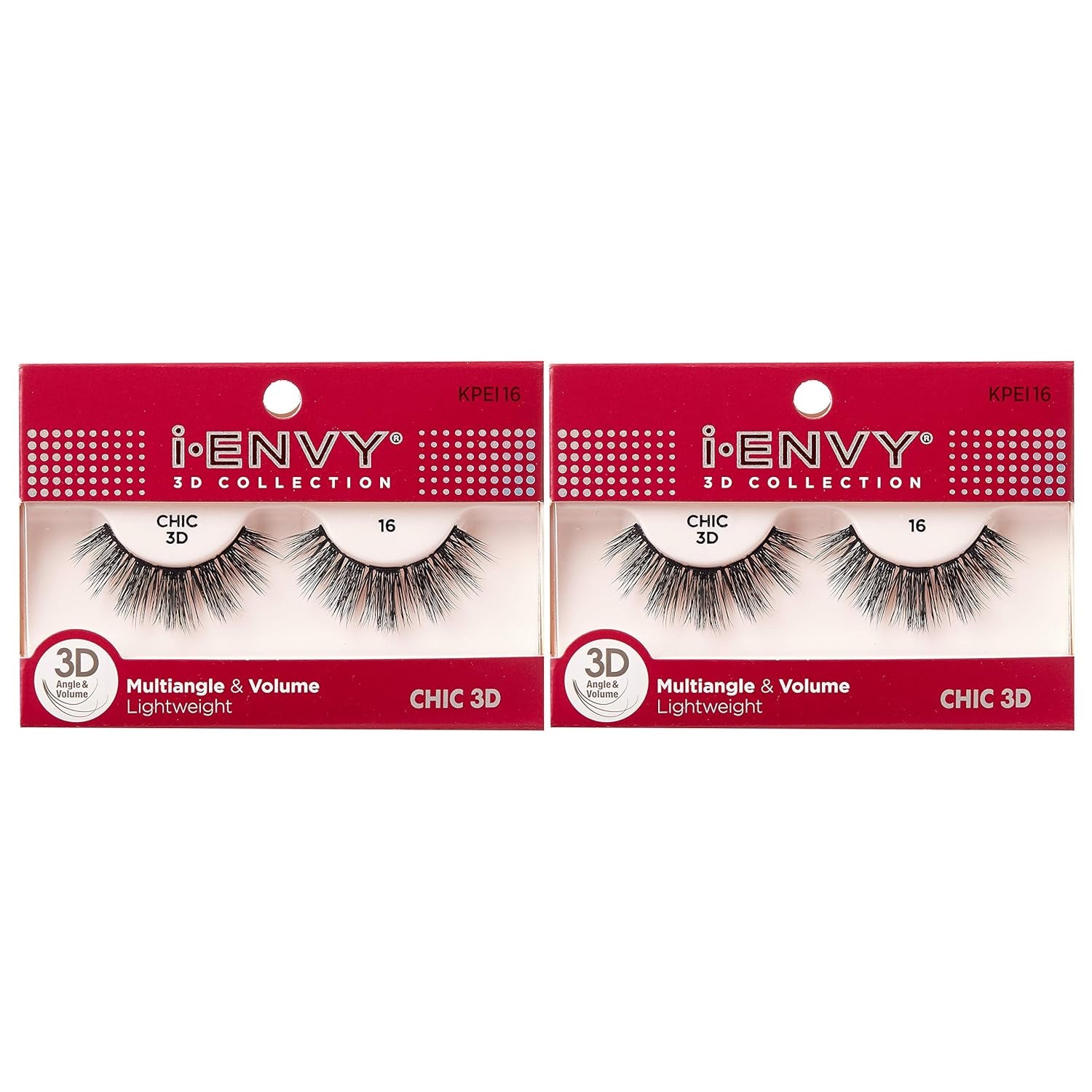 I-Envy 3D Glam Collection: Two Pairs of Multi-Angle and Volume False Eyelashes