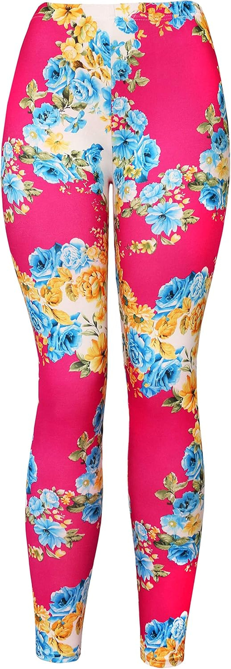 Kmystic Fun Print Leggings | Women's Cotton Blend Workout & Casual Leggings | Unique Artistic Designs | Bliss N Bare