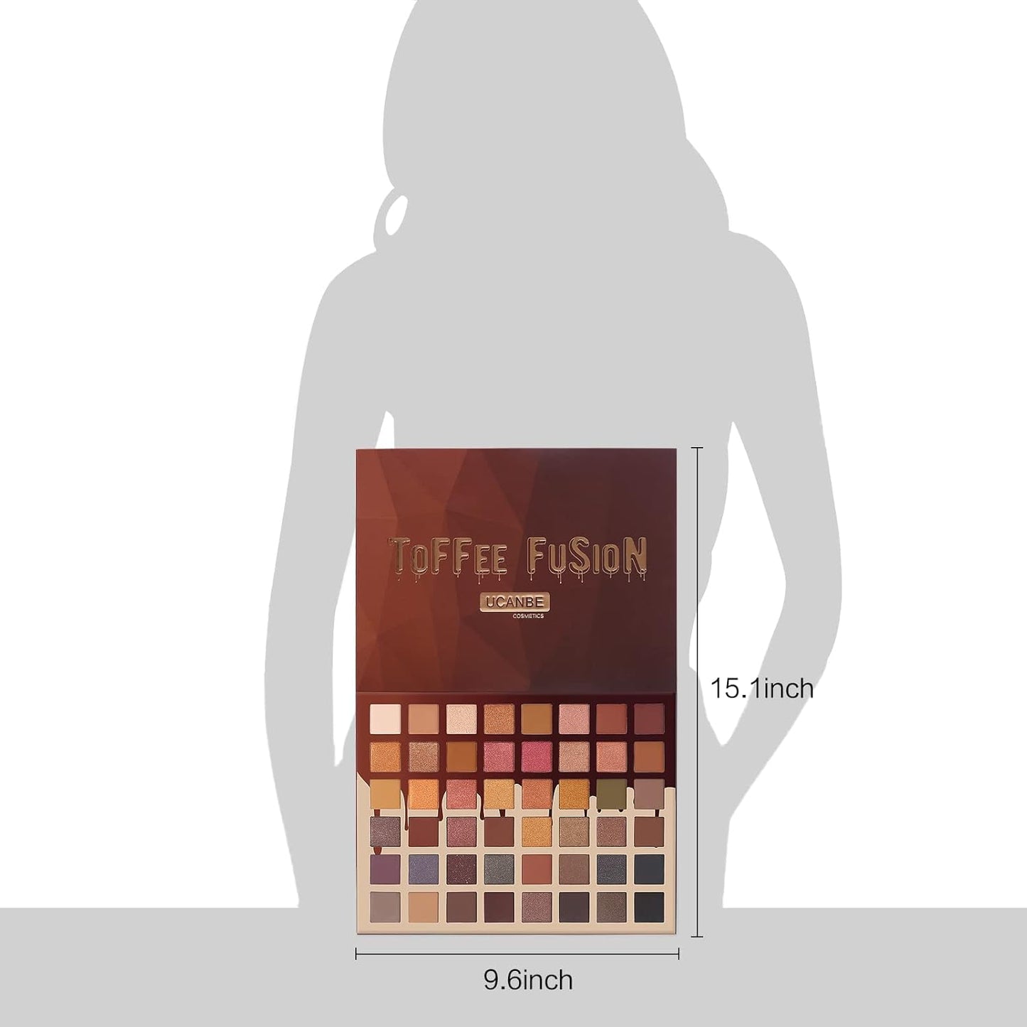 Toffee Fusion Nude Eyeshadow Palette - 48 High-Pigment Neutral Shades for Professional Makeup Artistry - Versatile Matte, Glitter, and Shimmer Finish Collection for Women and Girls