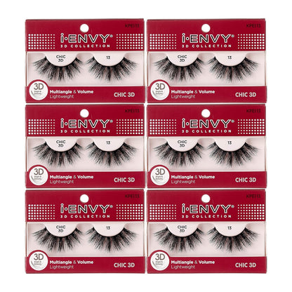 I-Envy 3D Glam Collection: Two Pairs of Multi-Angle and Volume False Eyelashes