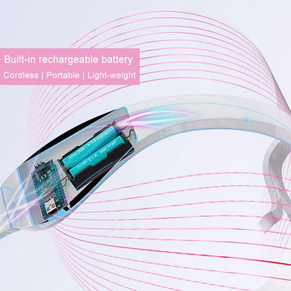 LED Facial Light Therapy Mask - Advanced Portable Rechargeable Skin Treatment with 7 Color Options