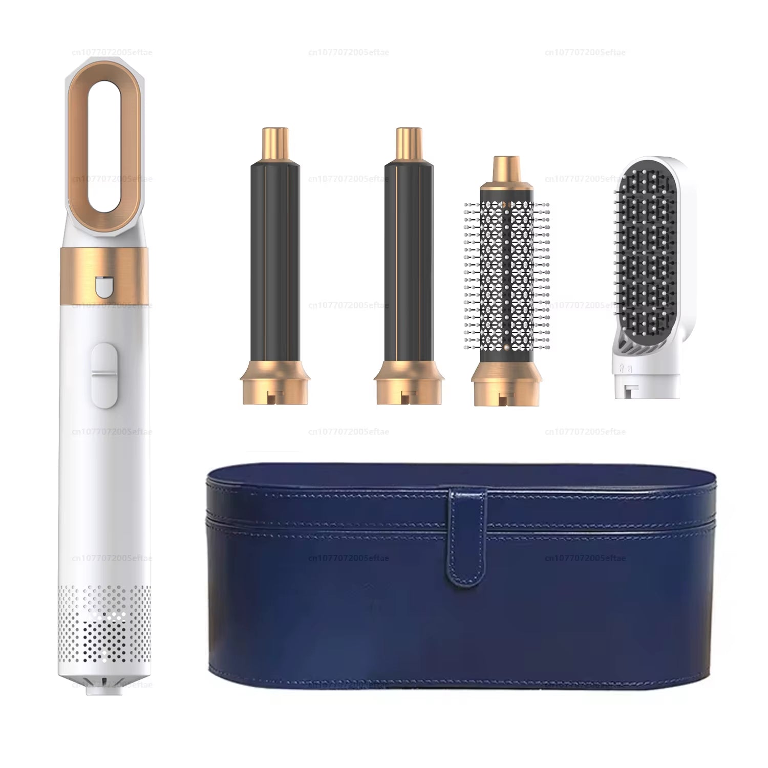 5-in-1 Professional Hair Dryer and Hot Air Brush with Curling Barrel