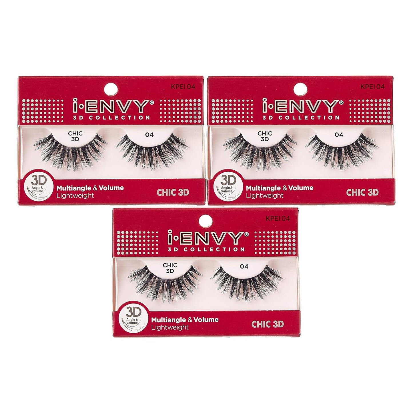 I-Envy 3D Glam Collection: Two Pairs of Multi-Angle and Volume False Eyelashes