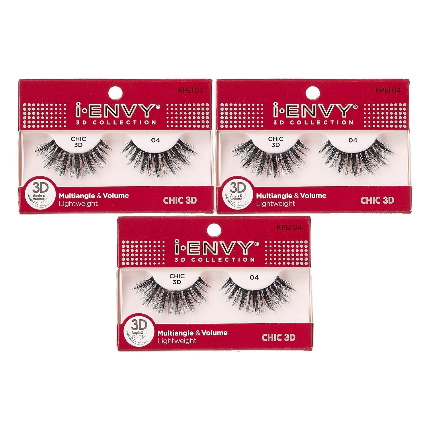 I-Envy 3D Glam Collection: Two Pairs of Multi-Angle and Volume False Eyelashes