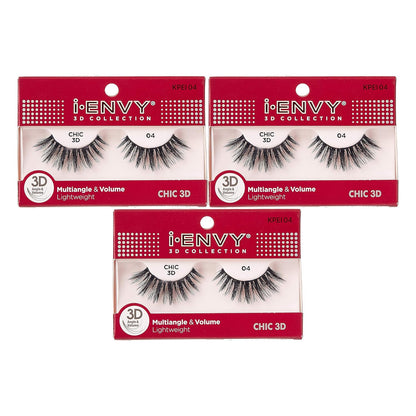 I-Envy 3D Glam Collection: Two Pairs of Multi-Angle and Volume False Eyelashes