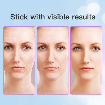 7-Color Thermal Vibration Facial Massager and Neck Tool for At-Home Skin Care (White)