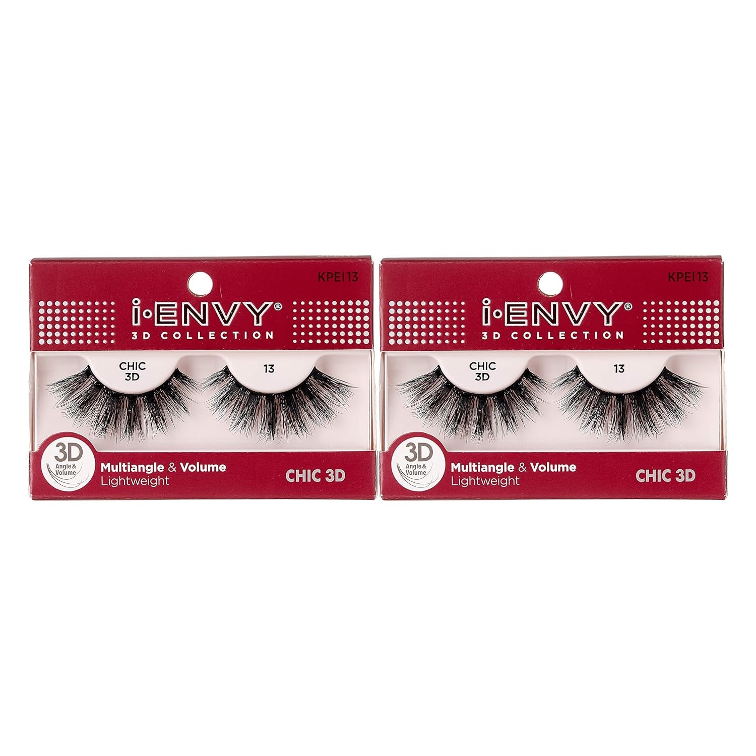 I-Envy 3D Glam Collection: Two Pairs of Multi-Angle and Volume False Eyelashes