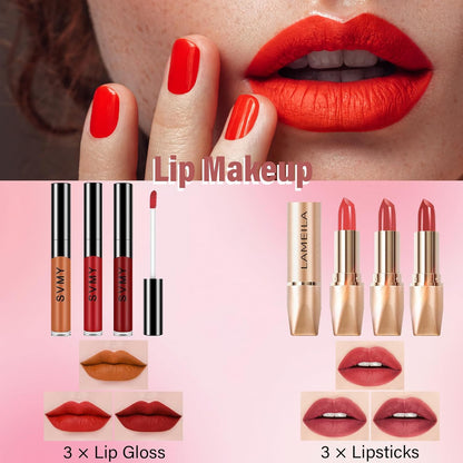 Professional Makeup Set for Women and Teen Girls - Comprehensive Kit with Eyeshadow Palette, Lip Gloss, and Face & Eye Makeup Essentials