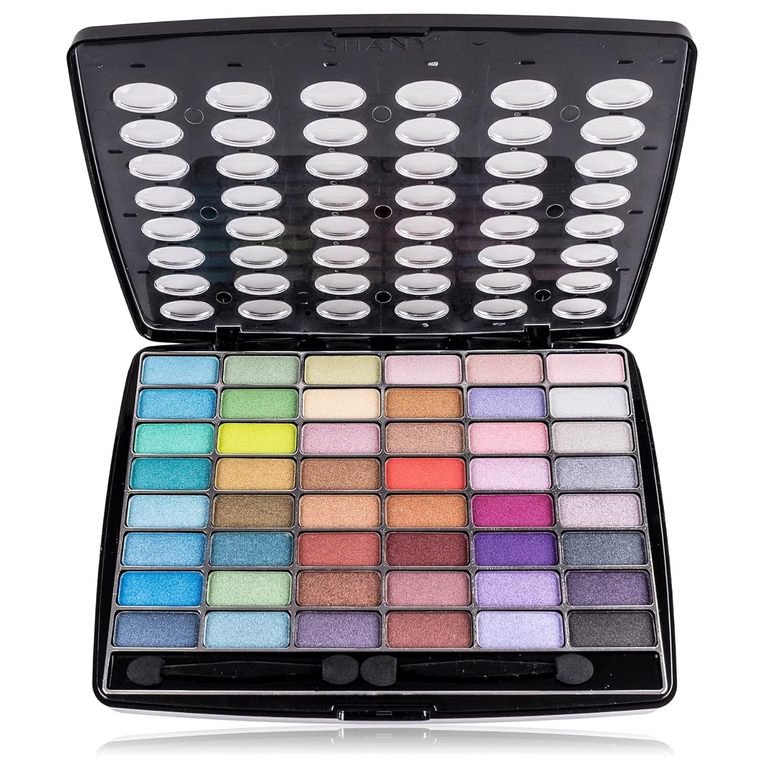Glamour Girl Makeup Collection: Comprehensive Eyeshadow Palette Featuring Blushes, Lipsticks, Lip Gloss, Mirror, Applicators, and Elegant Gift Packaging