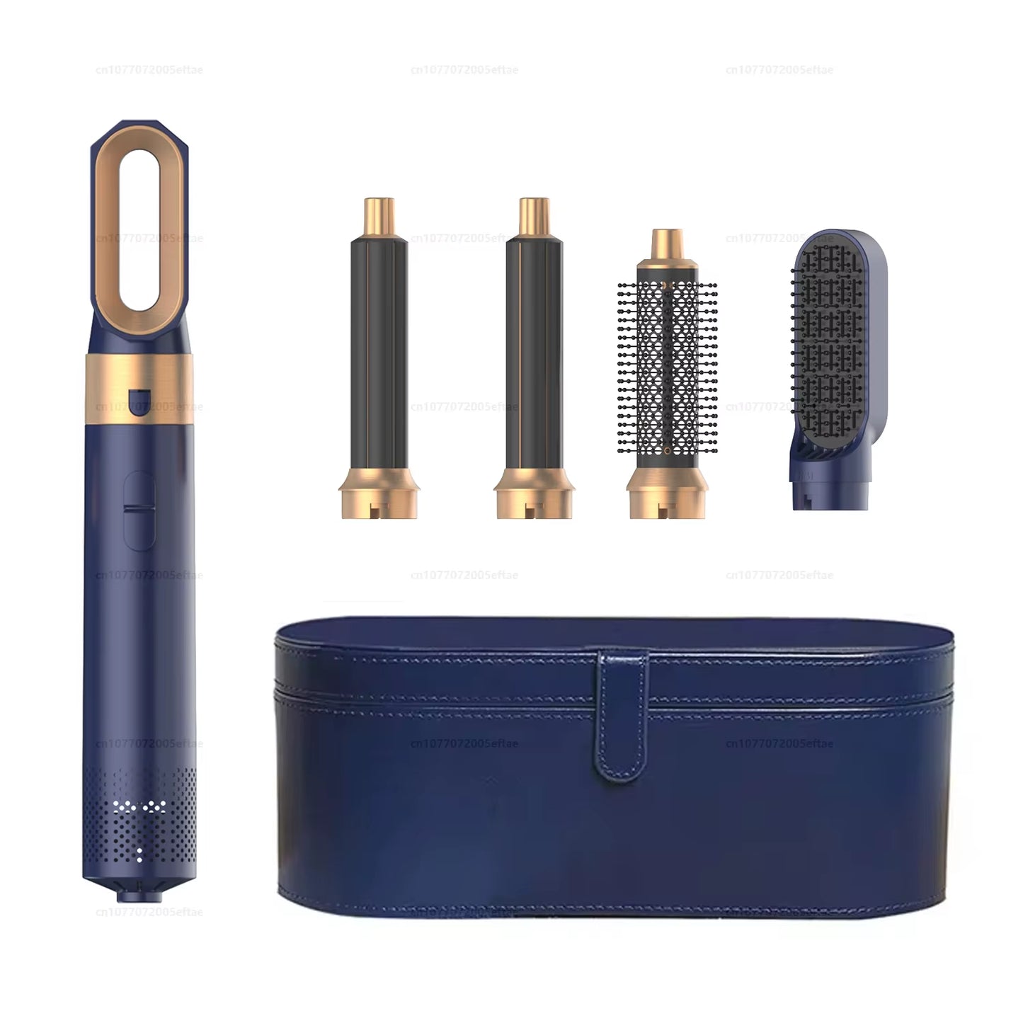 5-in-1 Professional Hair Dryer and Hot Air Brush with Curling Barrel