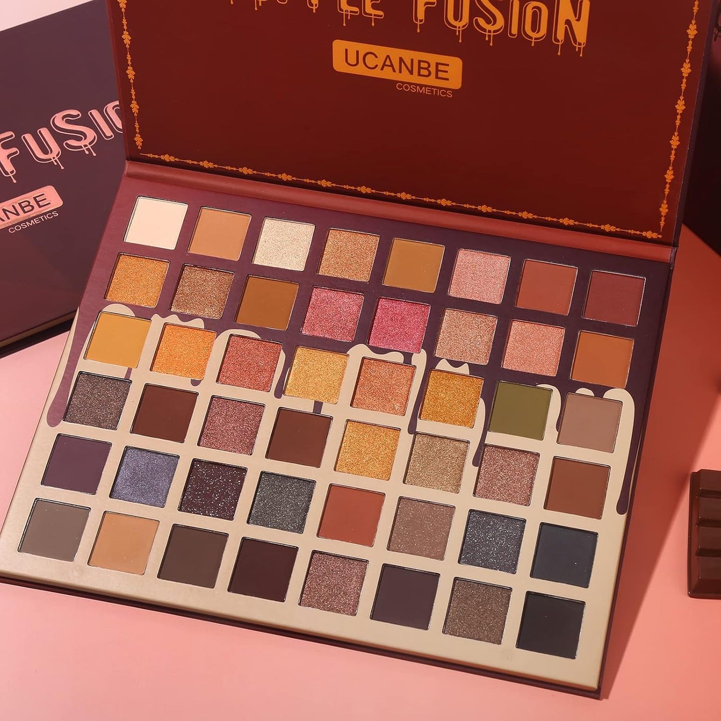 Toffee Fusion Nude Eyeshadow Palette - 48 High-Pigment Neutral Shades for Professional Makeup Artistry - Versatile Matte, Glitter, and Shimmer Finish Collection for Women and Girls