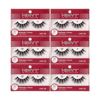 I-Envy 3D Glam Collection: Two Pairs of Multi-Angle and Volume False Eyelashes