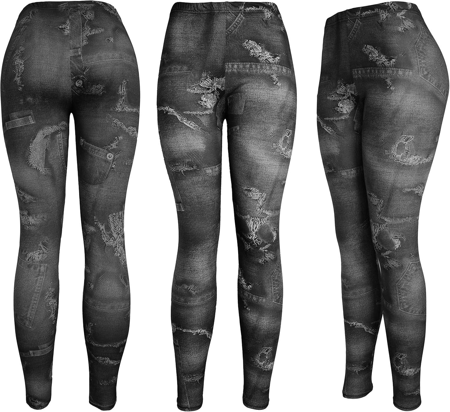 Kmystic Fun Print Leggings | Women's Cotton Blend Workout & Casual Leggings | Unique Artistic Designs | Bliss N Bare