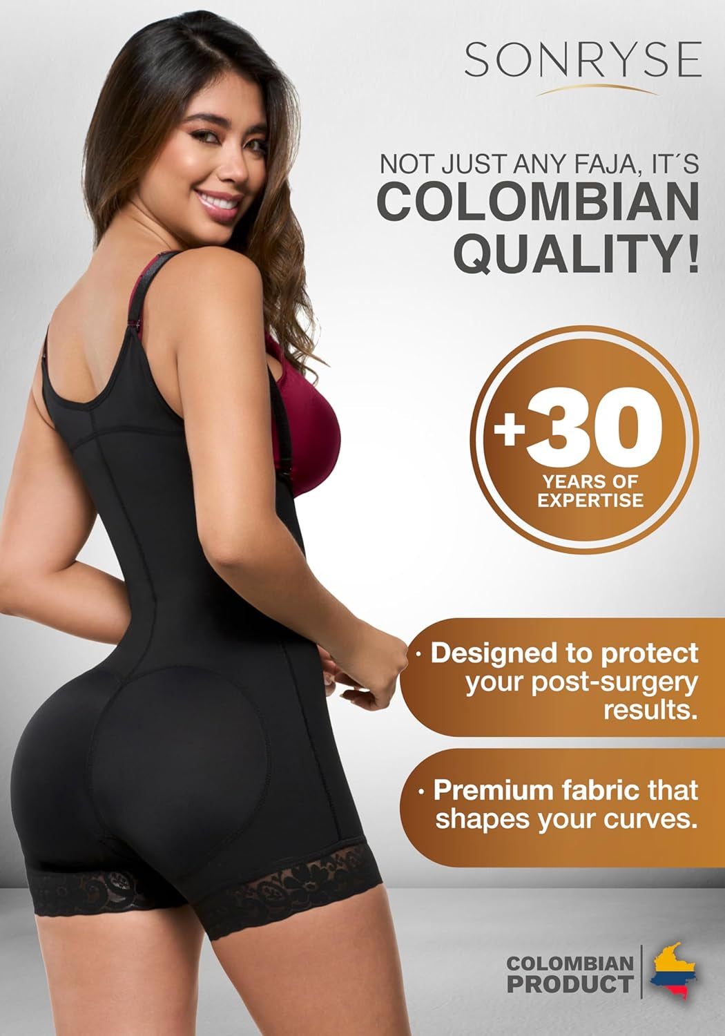 Stage 2 Faja | Post-Surgery Tummy Tuck Compression Garment | Colombian Body Shaper Shapewear | Bliss N Bare