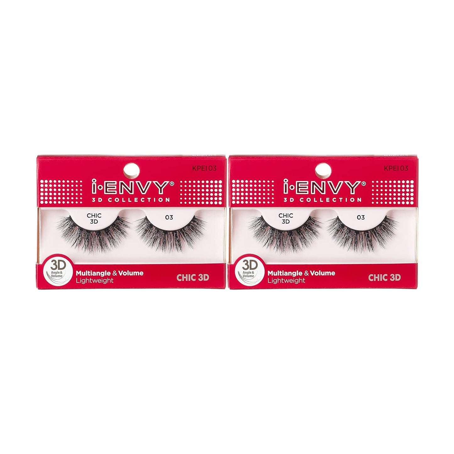 I-Envy 3D Glam Collection: Two Pairs of Multi-Angle and Volume False Eyelashes