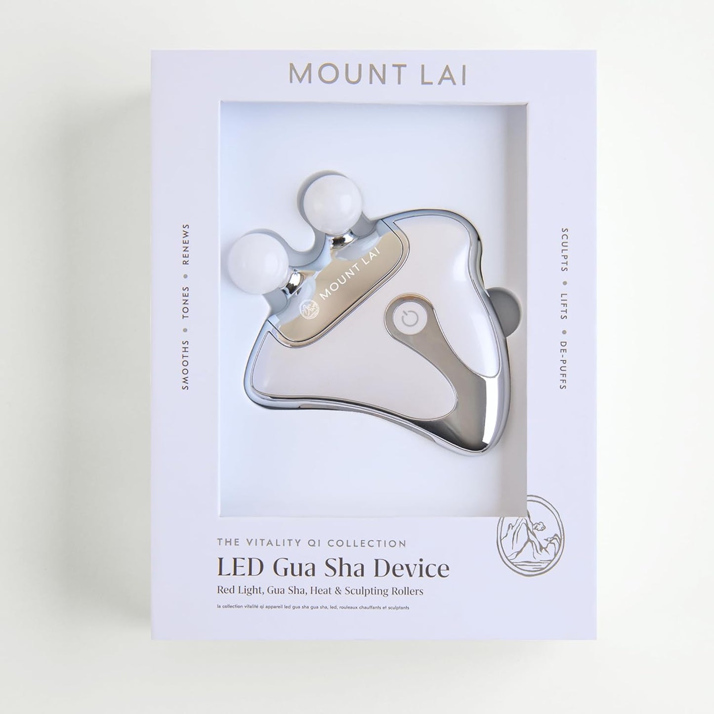 Vitality Qi LED Gua Sha Device for Enhanced Facial Rejuvenation, Firming, and Anti-Aging Treatment