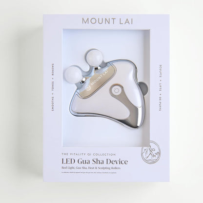Vitality Qi LED Gua Sha Device for Enhanced Facial Rejuvenation, Firming, and Anti-Aging Treatment
