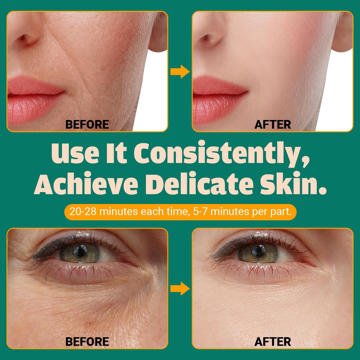 LED Infrared Facial Red Light Therapy Device for Skin Rejuvenation