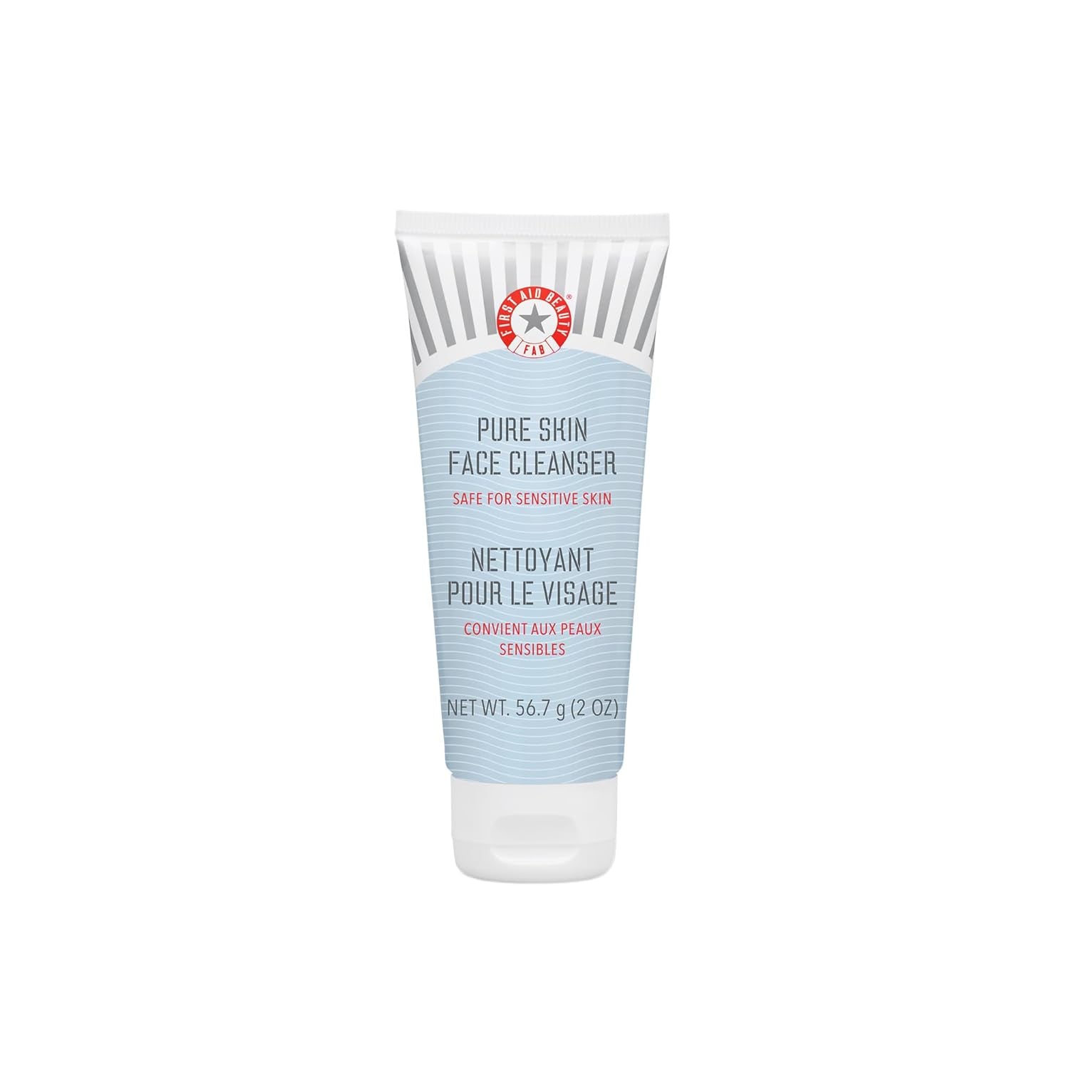 Pure Skin Face Cleanser - Gentle Cream Formula for Sensitive Skin with Antioxidant Enrichment, 5 Oz