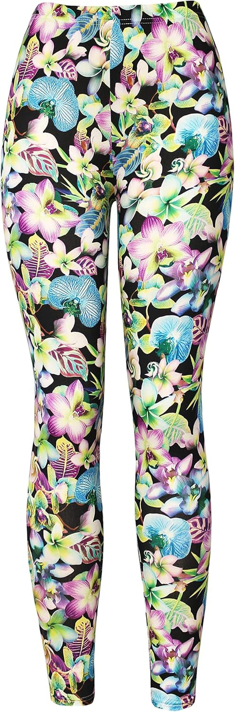 Kmystic Fun Print Leggings | Women's Cotton Blend Workout & Casual Leggings | Unique Artistic Designs | Bliss N Bare