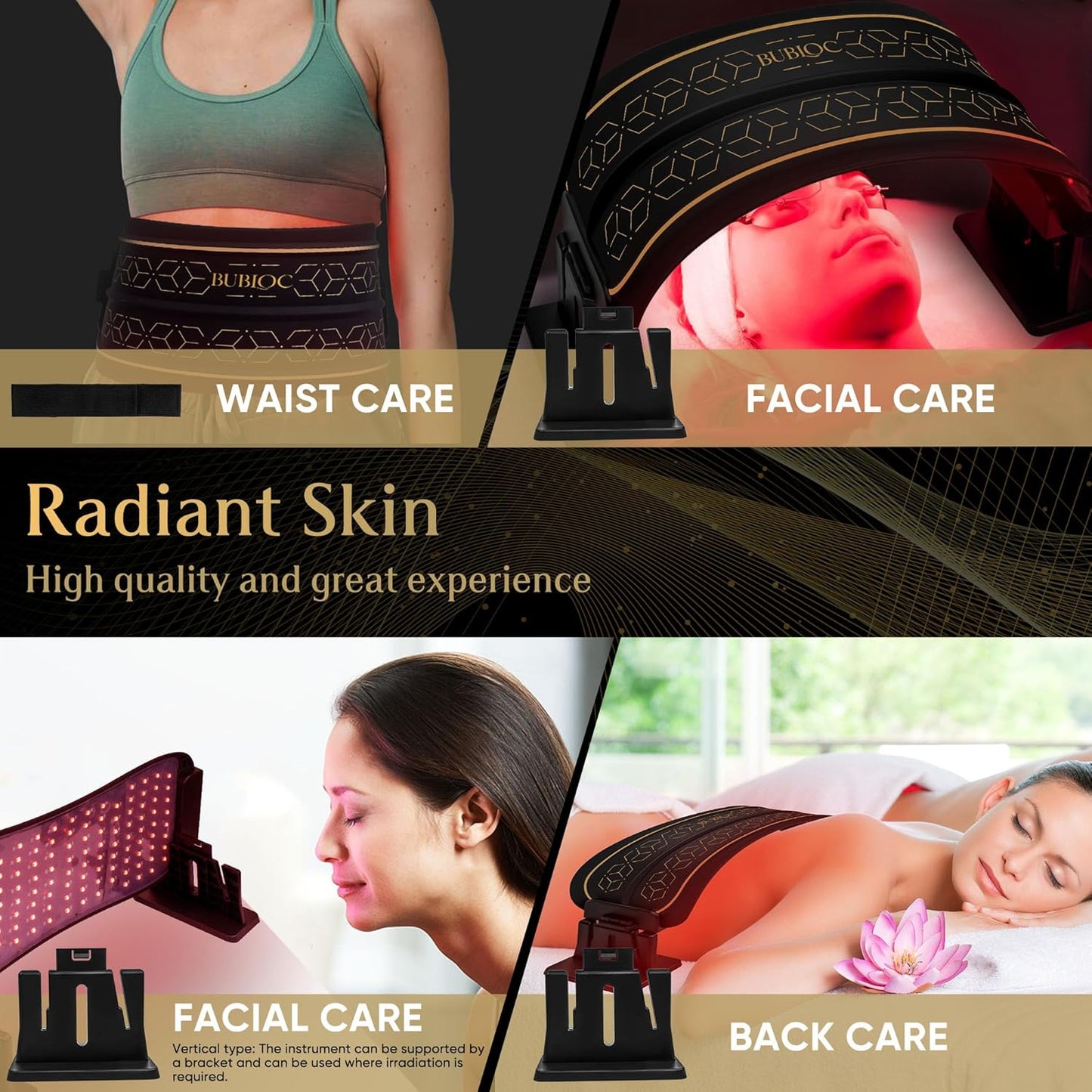 Professional Multifunctional Infrared Red Light Therapy Device for Body and Face, Near-Infrared 850nm, Cordless with Adjustable Timer (10-30 mins) for Waist, Legs, and Targeted Areas