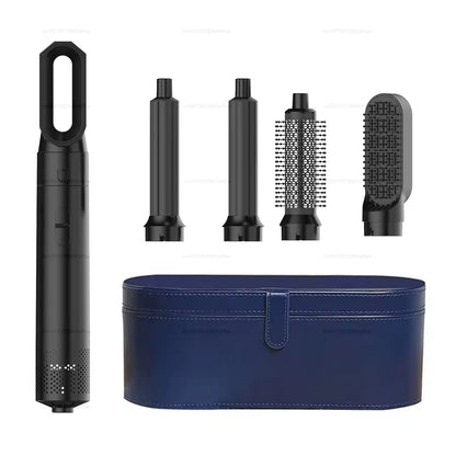 5-in-1 Professional Hair Dryer and Hot Air Brush with Curling Barrel