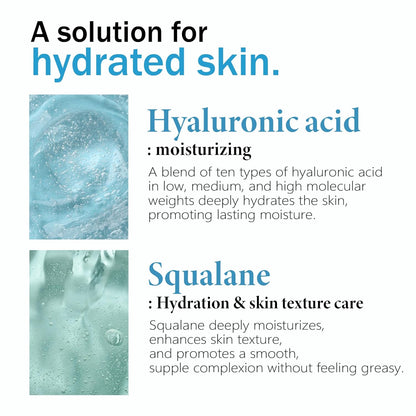 SKIN627 Daily Hydrating Face Moisturizer with Hyaluronic Acid and Squalane, 1.76 oz - Korean Skincare Formula